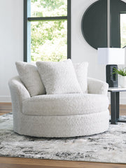 Cuddle Plush Arctic Oversized Swivel Accent Chair - PC5910621