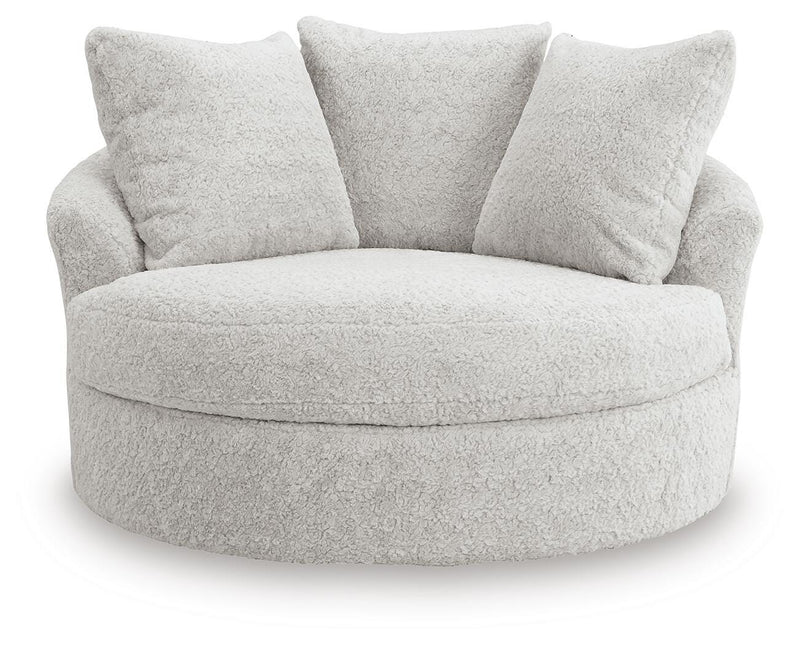 Cuddle Plush Arctic Oversized Swivel Accent Chair - PC5910621