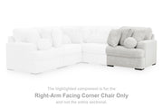 Cuddle Plush Arctic Right-Arm Facing Corner Chair - PC5910665