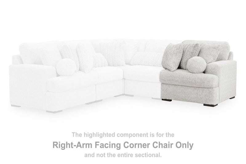Cuddle Plush Arctic Right-Arm Facing Corner Chair - PC5910665