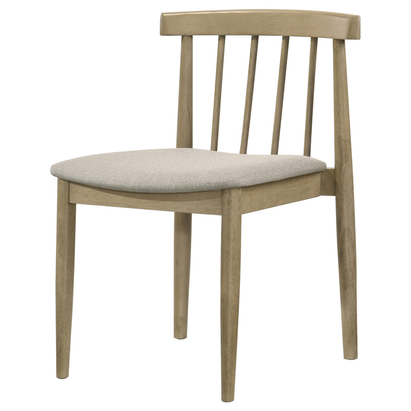Cullen Dining Side Chair Upholstered Seat Natural Oak (Set of 2) - 193942NAT