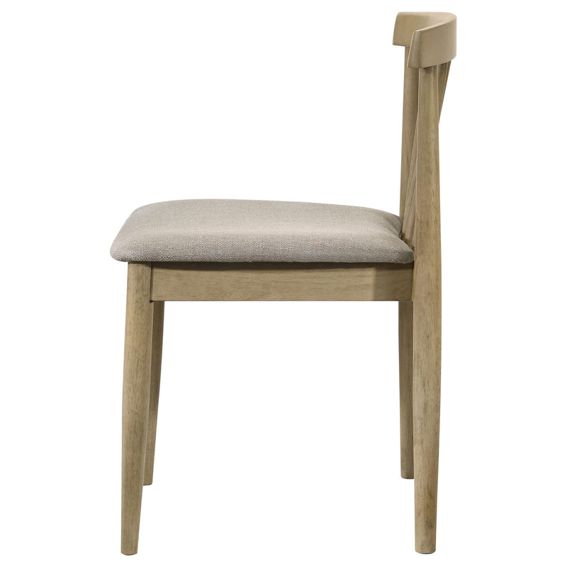 Cullen Dining Side Chair Upholstered Seat Natural Oak (Set of 2) - 193942NAT