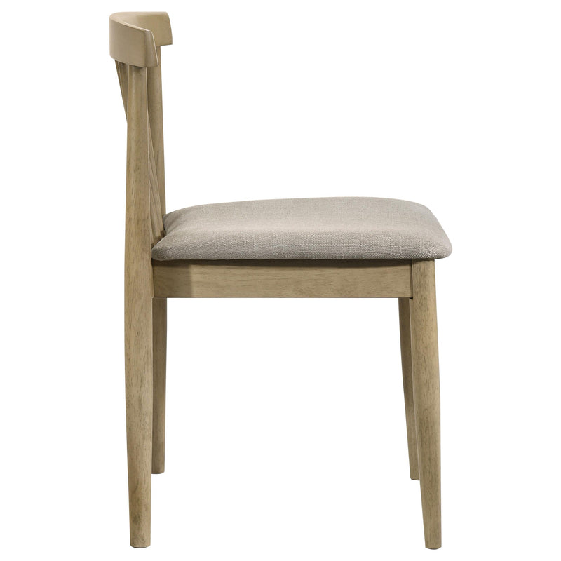 Cullen Dining Side Chair Upholstered Seat Natural Oak (Set of 2) - 193942NAT