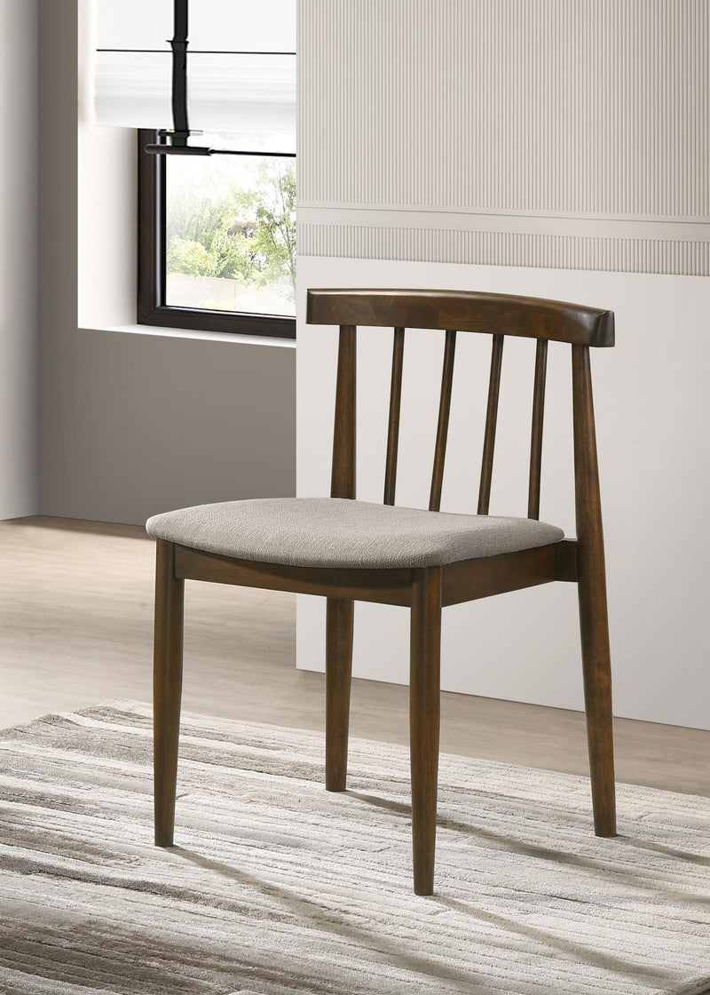 Cullen Dining Side Chair Upholstered Seat Walnut (Set of 2) - 193942WAL