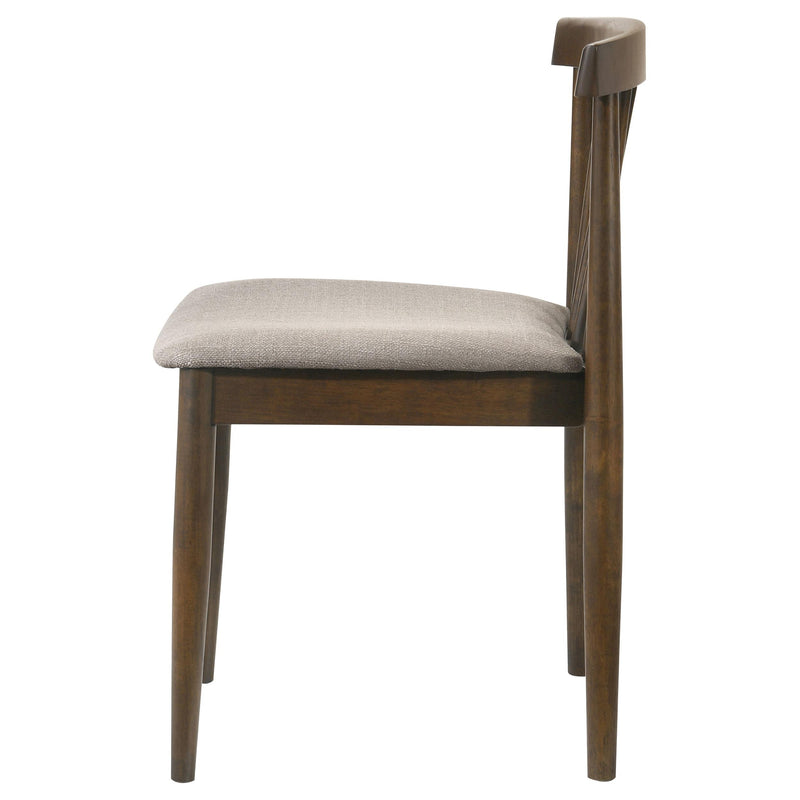 Cullen Dining Side Chair Upholstered Seat Walnut (Set of 2) - 193942WAL
