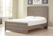 Culverbach Full Panel Bed with Mirrored Dresser and 2 Nightstands in Gray - PKG002423