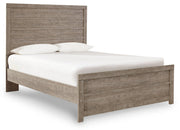 Culverbach Full Panel Bed with Mirrored Dresser, Chest and 2 Nightstands in Gray - PKG002426