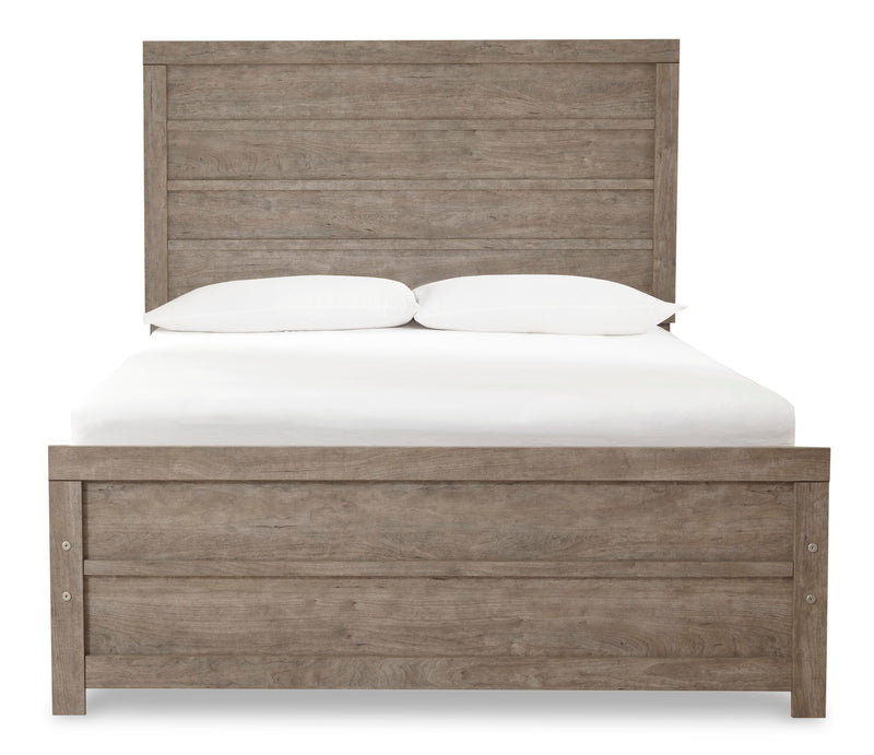 Culverbach Gray Full Panel Bed, Dresser and Chest - B070B32
