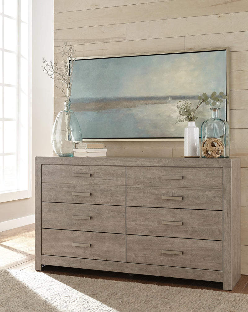 Culverbach Gray Full Panel Bed, Dresser and Chest - B070B32