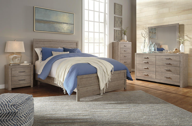 Culverbach Gray Full Panel Bed, Dresser and Chest - B070B32