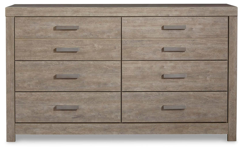 Culverbach Gray Full Panel Bed, Dresser and Chest - B070B32