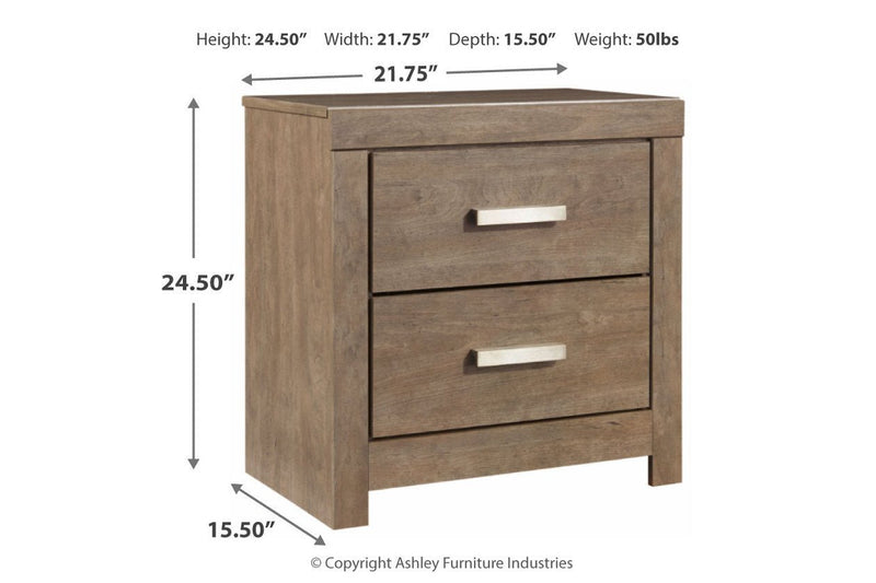 Culverbach Gray Nightstand - Gate FurnitureNightstand