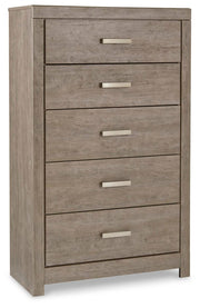 Culverbach Gray Queen Panel Bed with Chest - B070B21