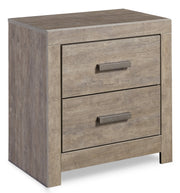 Culverbach King Panel Bed with 2 Nightstands in Gray - PKG012198