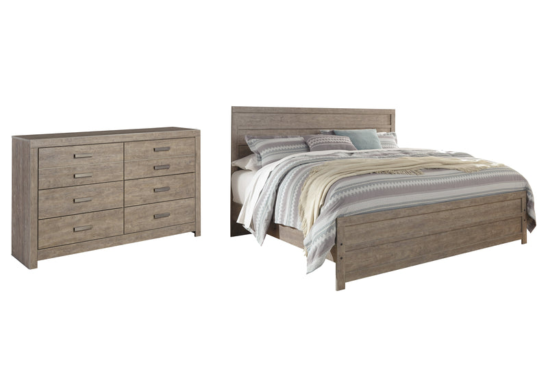 Culverbach King Panel Bed with Dresser in Gray - PKG011527