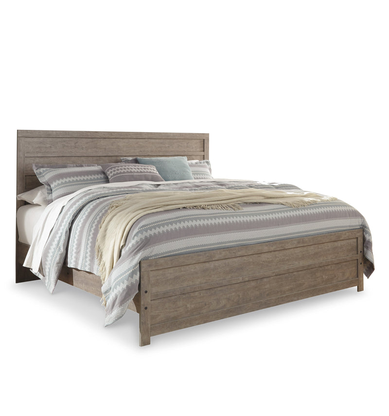 Culverbach King Panel Bed with Dresser in Gray - PKG011527
