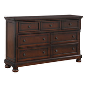 Cumberland Brown Cherry Sleigh Storage Platform Bedroom Set - Gate FurnitureBedroom Set