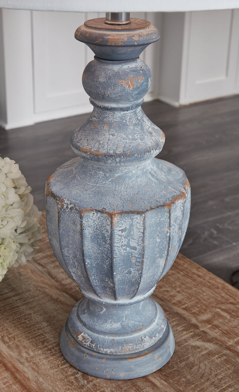 Cylerick Antique Blue Table Lamp - L235714