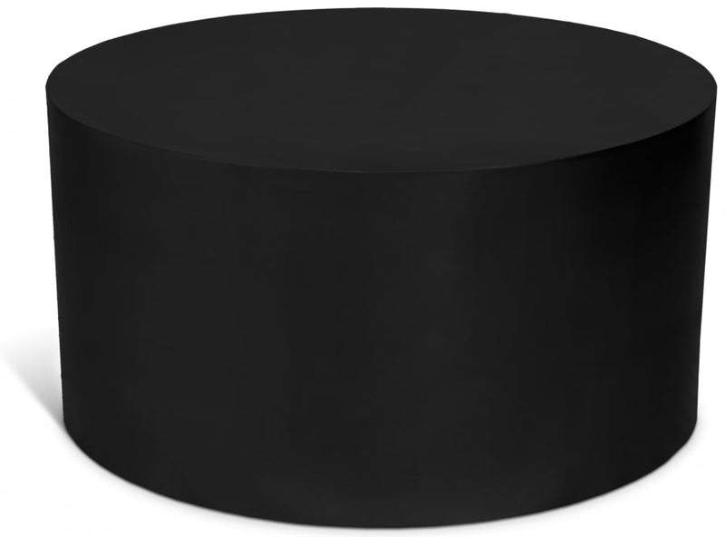 Cylinder Iron Coffee Table in Black - 295-CT