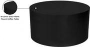 Cylinder Iron Coffee Table in Black - 295-CT