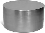 Cylinder Iron Coffee Table in Chrome - 297-CT