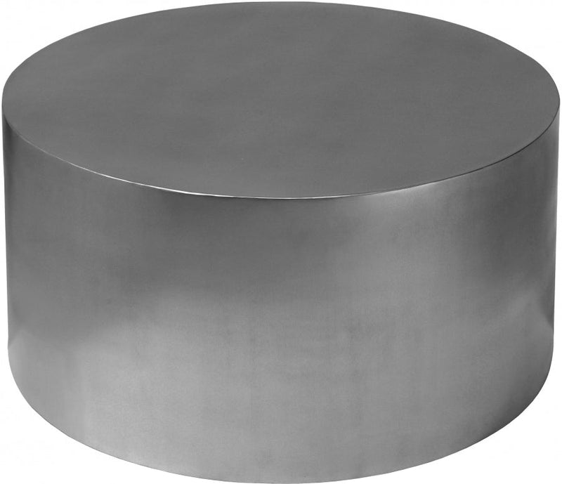 Cylinder Iron Coffee Table in Chrome - 297-CT