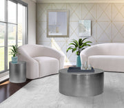 Cylinder Iron Coffee Table in Chrome - 297-CT