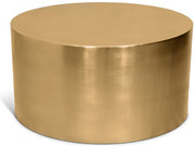 Cylinder Iron Coffee Table in Gold - 296-CT