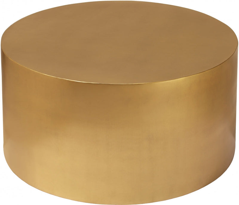 Cylinder Iron Coffee Table in Gold - 296-CT