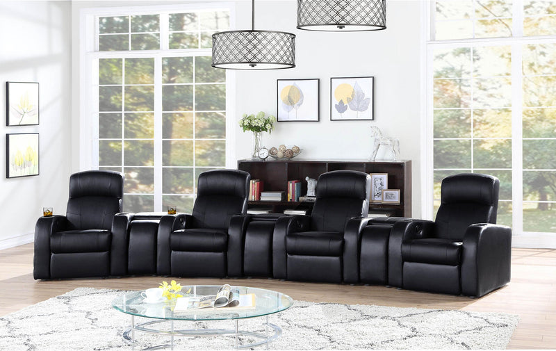 Cyrus 7-piece Upholstered Home Theater Seating - 600001-S4A