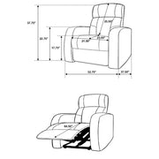 Cyrus 9-piece Upholstered Home Theater Seating - 600001-S5A