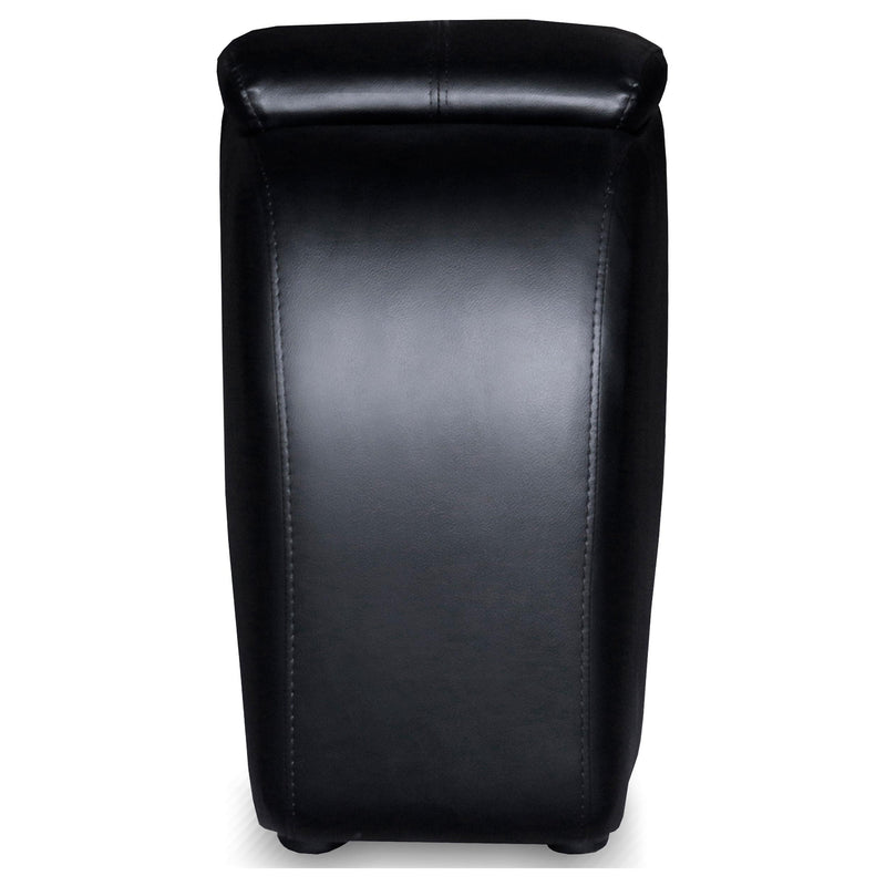 Cyrus Upholstered Home Theater Storage Wedge Console Black - 600002