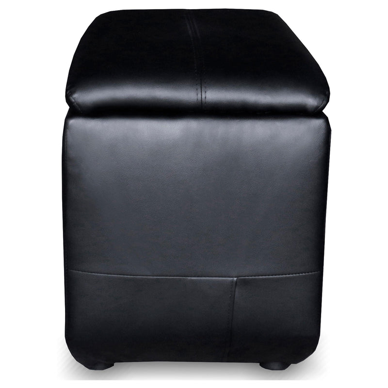 Cyrus Upholstered Home Theater Storage Wedge Console Black - 600002