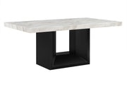 D02 Dining Table + 6 D03 Black Dining Chairs - D02DT+D03DC-BLK 7PC