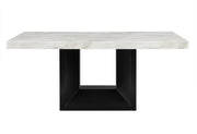 D02 Dining Table + 8 D03 Black Dining Chairs - D02DT+D03DC-BLK 9PC