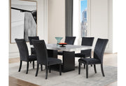 D02 Dining Table + D03dc Black - D02DT+D03DC-BLK