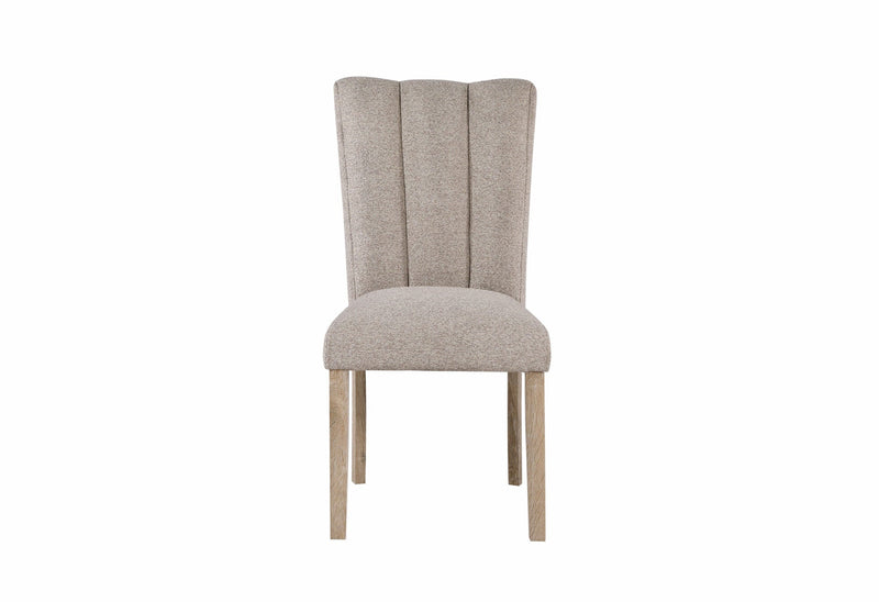 D02 Natural Dining Table + 4 D8683 Dining Chairs - D02DT-NATURAL+D8683DC-BEIGE