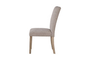 D02 Natural Dining Table + 8 D8683 Dining Chairs - D02DT-NATURAL+D8683DC-BEIGE 9PC