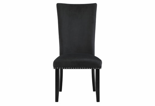 D03 Black Velvet Dining Chair - D03DC-BLK
