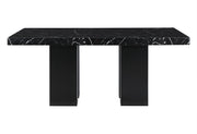 D03 Dining Table +8 D03 Dining Chairs Black - D03DT+D03DC-BLK 9 PC