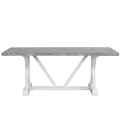 [D211-Table] Sarah - Dining Table, MDF, SOLID WOOD, Gray / White With : N/A Box: 1 of 1 Each - D211-Table