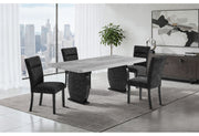 D2502 Dining Table And 6 Dining Chairs - D2502DT+D2502DC-BLK 7PC