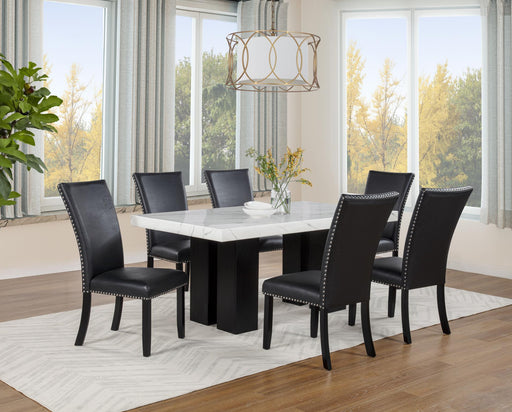 D255 - Blaze Black Side Chair (Black PU) - D255-1