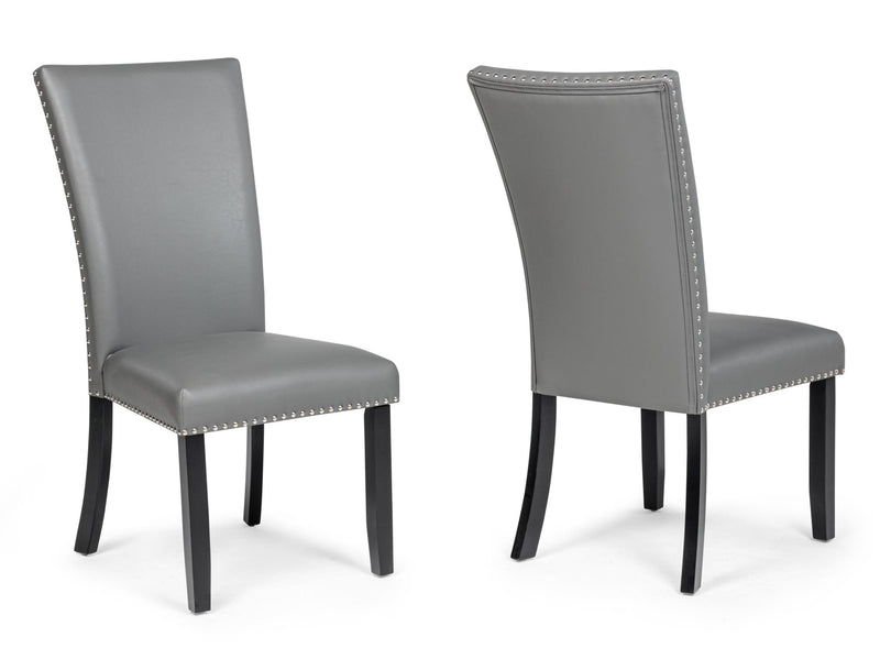 D255 - Blaze Grey 5PC ( Table & 4 Grey Chairs) - D255-Grey-5PC