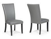 D255 - Blaze Grey 7PC ( Table & 6 Grey Chairs) - D255-Grey-7PC