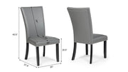 D255 - Blaze Grey 7PC ( Table & 6 Grey Chairs) - D255-Grey-7PC