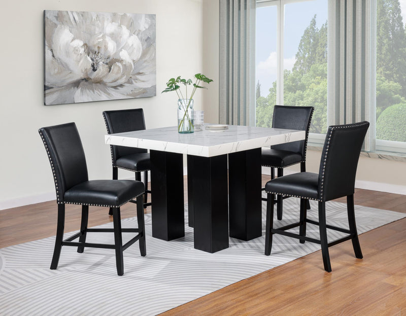 D256 - Blaze Black Counter Height Table - D256-Table