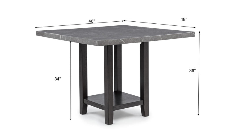 D263 - Zora 5PC (Dining Table + 4 Chairs) - D263-5PC