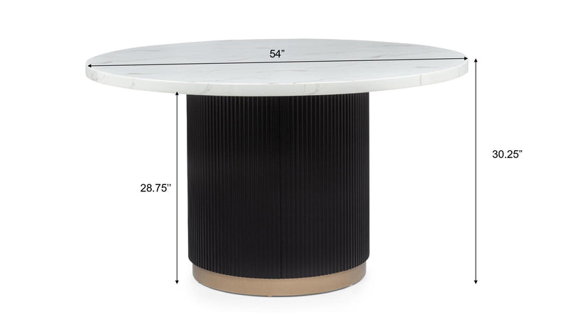 D270 - Starle 5PC (Round Table + 4 Chairs) - D270-5PC