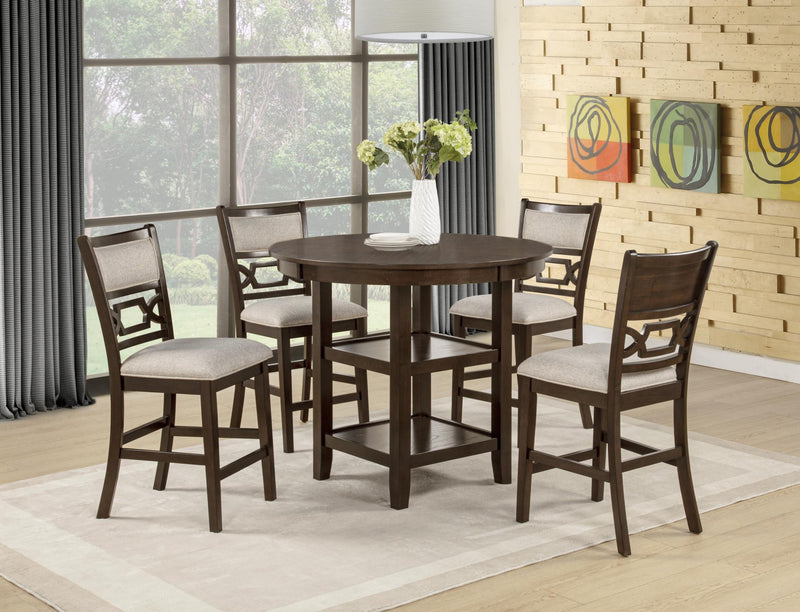 D311 - Bruno Round counter Height Dining Set (5PC) - D311-50